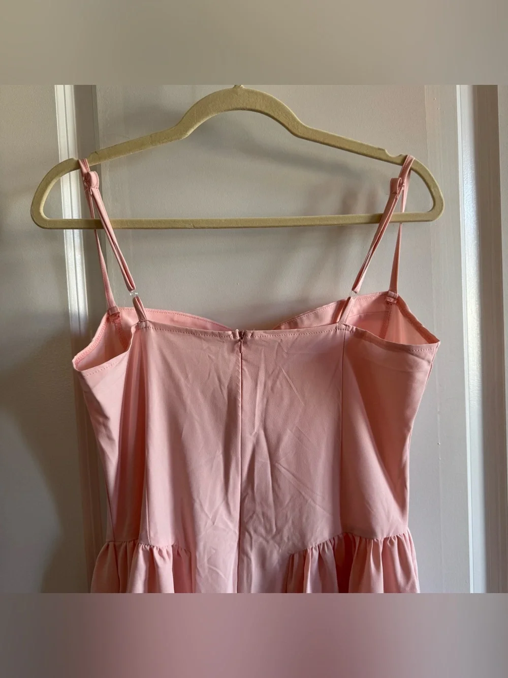 Ballerina Pink Midi Dress with Corset Bodice and A-Line Skirt Pockets Size Large